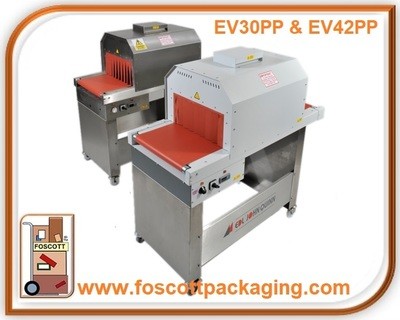 EV42PP EDL John Quinn Shrink Tunnel, Power epoxy stove enamel finish, £3655.00 + Vat​