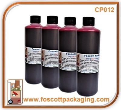CP012 Ink Cartridge, Codaprint, Rollerprint, SMAC, Extra Fast Dye ink for high speed - Red