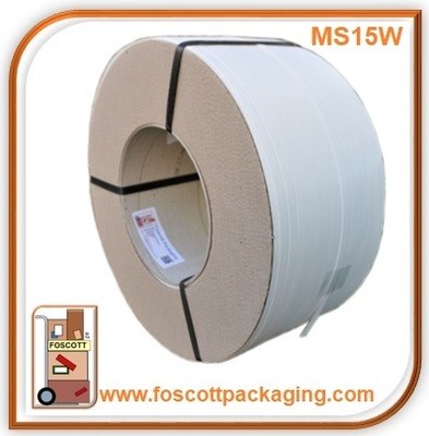 MS15W Safeguard® White 9mm PP Strapping, £41.00 + Vat each roll