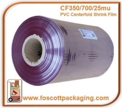 PVCF350/25 Centerfold Shrink Film 350mm/700mm,25mu, £111.75 + Vat