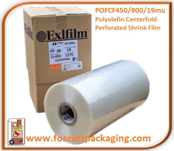 POFCF450/900/19 Polyolefin Centerfold Perforated Shrink Film, £126.00 + Vat