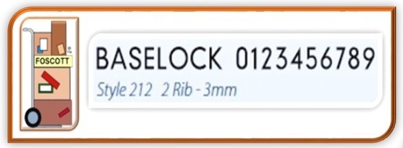 A212 Baselock Rubber Type Style 200 Medium Letter set