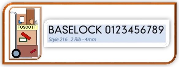 A216 Baselock Rubber Type Style 200 Medium Letter set