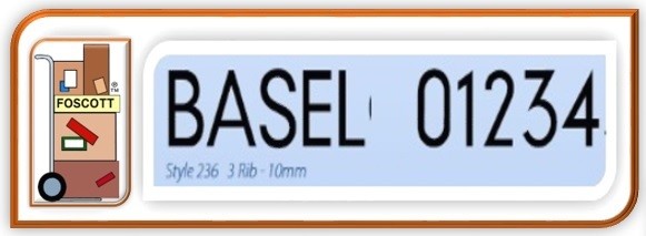 A236 Baselock Rubber Type Style 200 Medium Letter set