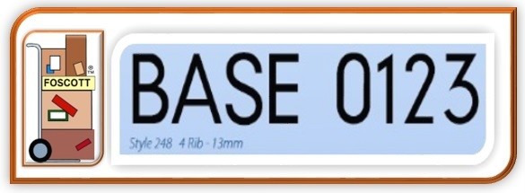 A248 Baselock Rubber Type Style 200 Medium Letter set