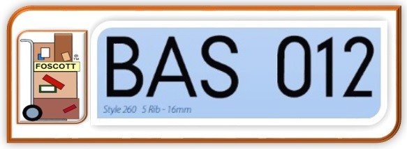 Z260 Baselock Rubber Type Style 200 Medium Number set