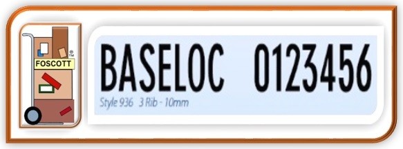 A936 Baselock Rubber Type Style 900 Condensed Letter set