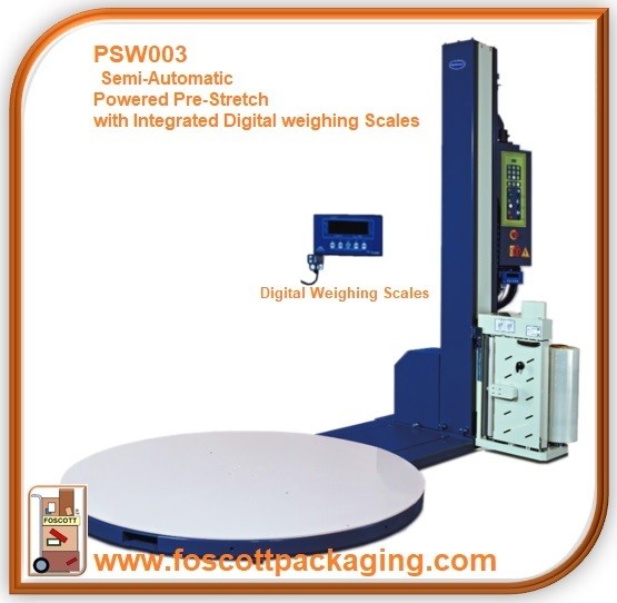PSW003 Optimax® Power Pre-stretch Pallet Wrapping Turntable With Integrated Digital Weighing Scales, £10630.00 + Vat
