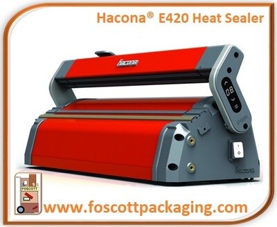 E420 Hacona E-Type Digitally controlled 400mm impulse heat sealer. £1643.00 Exc Vat
