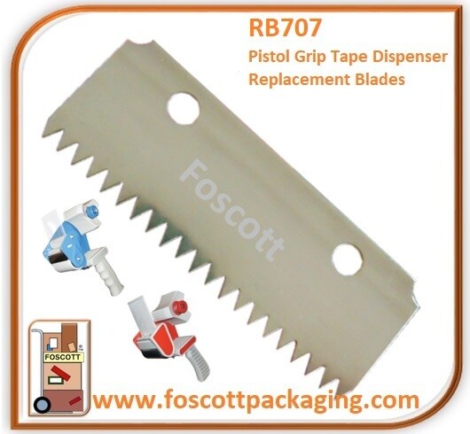 RB707, Pistol Grip Tape Dispenser Replacement Blades, £8.00 + Vat per pack