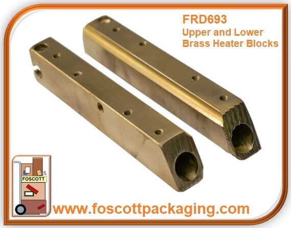 FRD693, Upper &amp; Lower Brass Heater Blocks pair, CBS730, FRD-1000