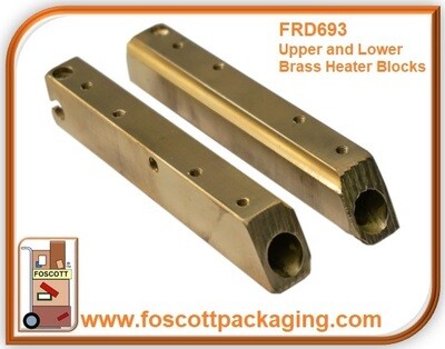 FRD693, Upper &amp; Lower Brass Heater Blocks pair, CBS730, FRD-1000