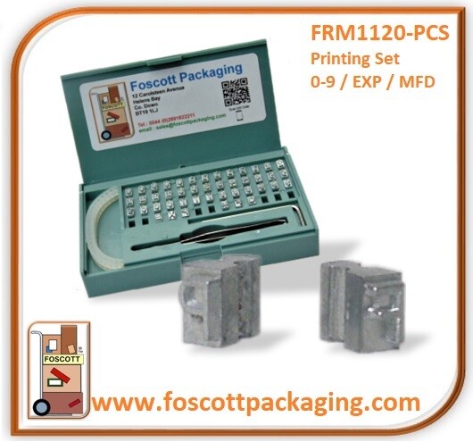 FRM1120-PCS

Printing letter / number set

Rotary band heat sealers / Coders