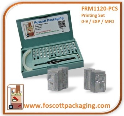 FRM1120-PCS

Printing letter / number set

Rotary band heat sealers / Coders
