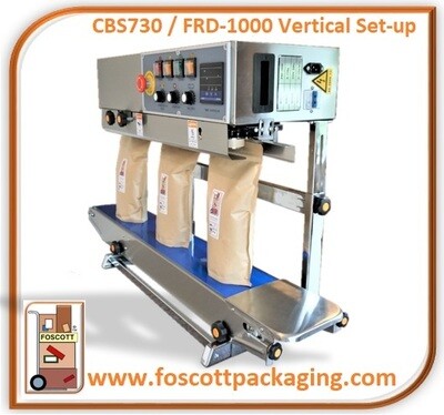 CBS730iDS1 - FRD1000 Rotary Band Sealer, Vertical and horizontal operation. Ink Printing Sealing Machine. Digital Control. £1050.00 Exc Vat