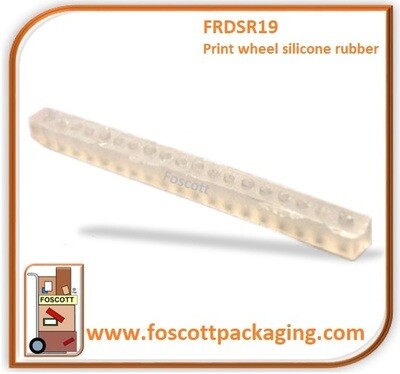 FRDSR19
Print wheel silicone rubber
