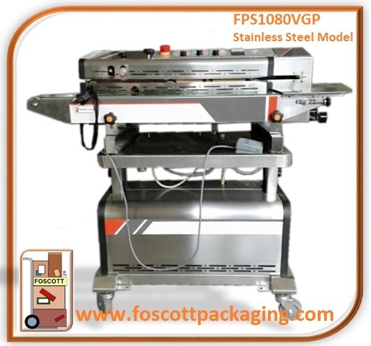 FPS1080VGP  Continuous Band Heat Sealer, Vacuum, Gas Flushing, Code Printing. Back order only. £2150.00 + Vat