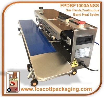 FPDBF1000ANSS, Gas Filling / Flushing, Continuous Band Heat Sealer. £1090.00 Exc Vat