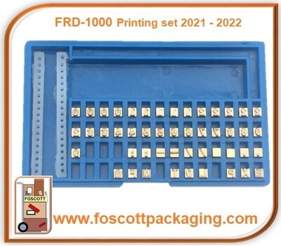 FRD1000-PCS - Option printing, letter - number set -2021 - 2022