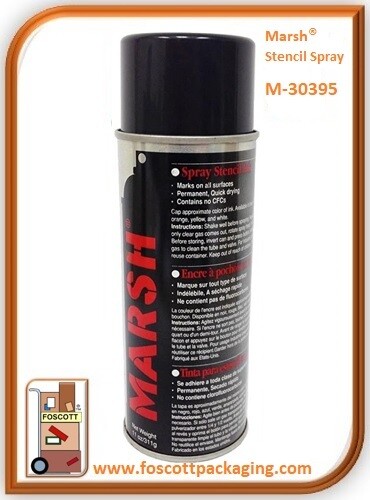 M-30395 Marsh® Stencil Spray, Black, £10.20 + Vat