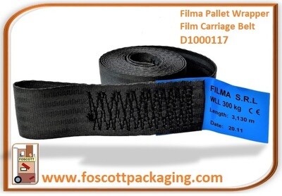 D1000010/ D1000117 Filma® Pallet Wrapper Film Carriage Belt, £132.50 + Vat