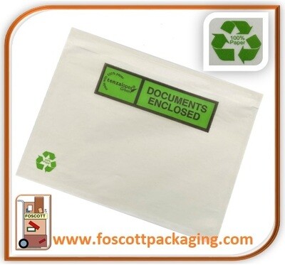 A4PDE Tenzalopes Green, Made from 100% paper, Biodegradable Documents Enclosed Wallets, £35.50 + Vat