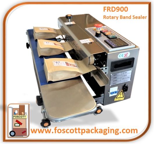 FRD900-VHSE, Continuous / Rotary Band Heat Sealer, Vertical and Horizontal Heat - Sealing Model. Digital Control. £999.00 Exc Vat