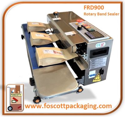 FRD900-VHSE, Continuous / Rotary Band Heat Sealer, Vertical and Horizontal Heat - Sealing Model. Digital Control. £999.00 Exc Vat