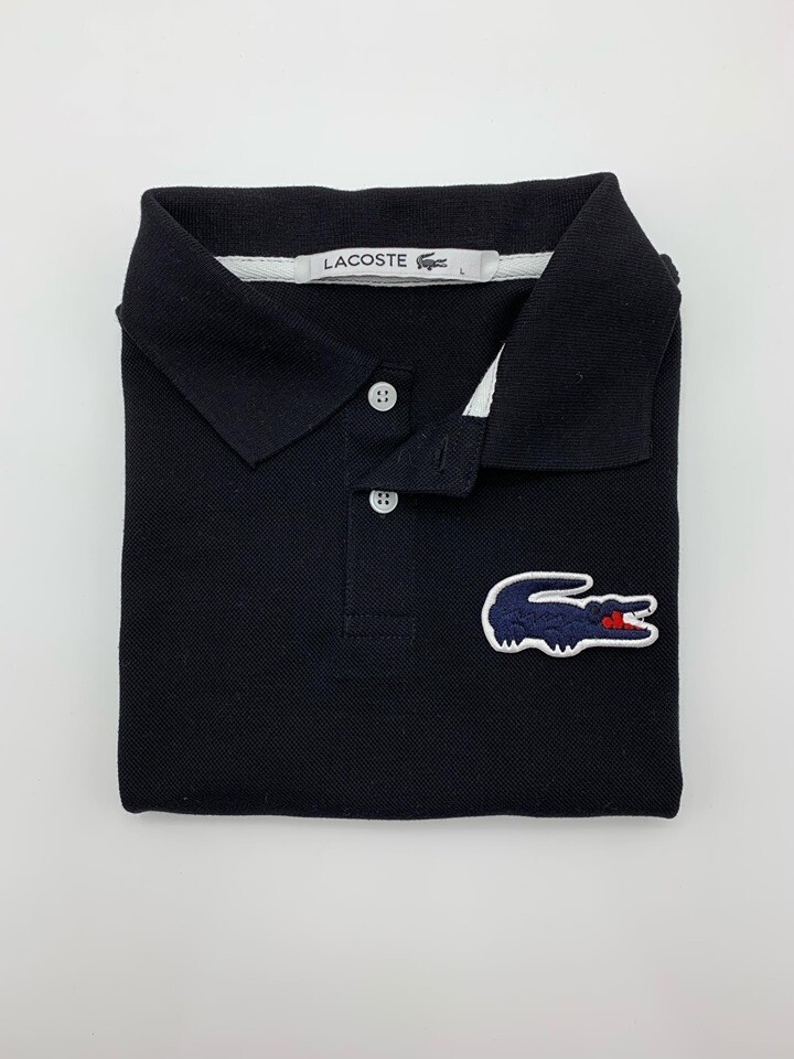 Lacoste Classic Polo Shirt Big Logo Navy Blue