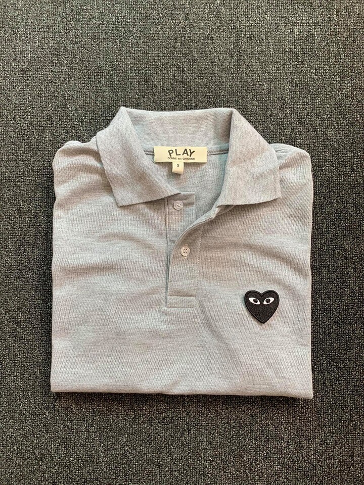 cdg polo black