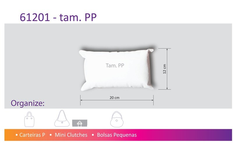 Almofada para enchimento de bolsa PP