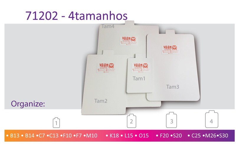 Gabarito - 4 tamanhos