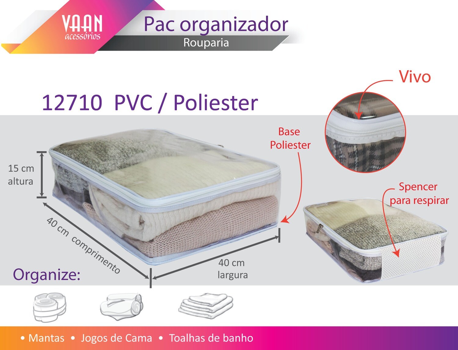 Pac Organizador com Vivo