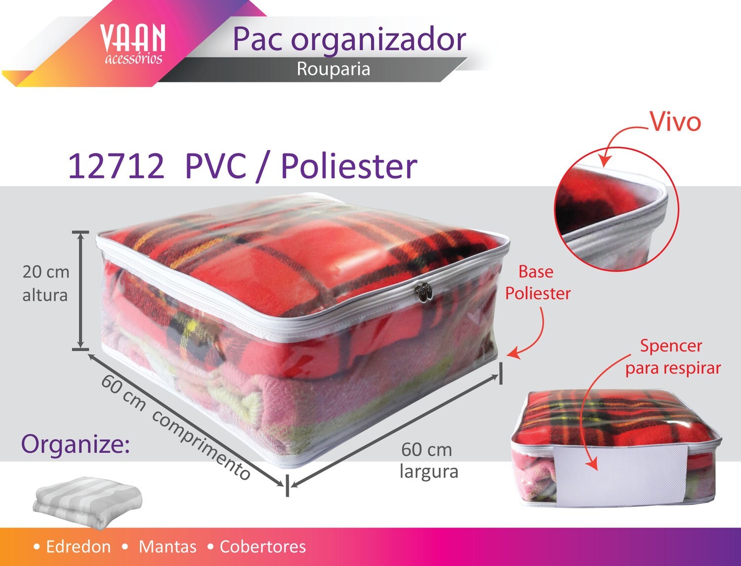 Pac organizador com Vivo