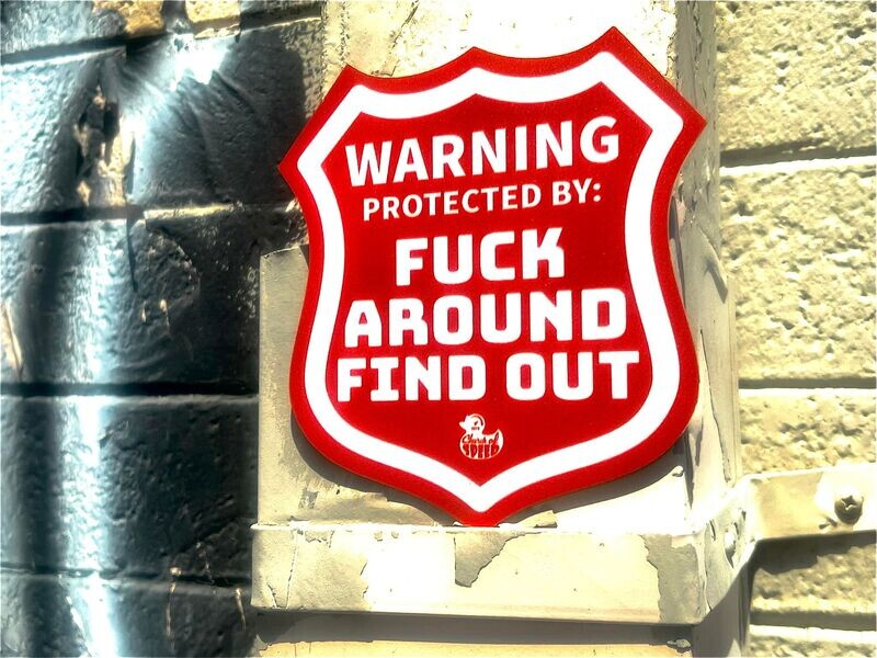 METAL SIGN - The Home Security System