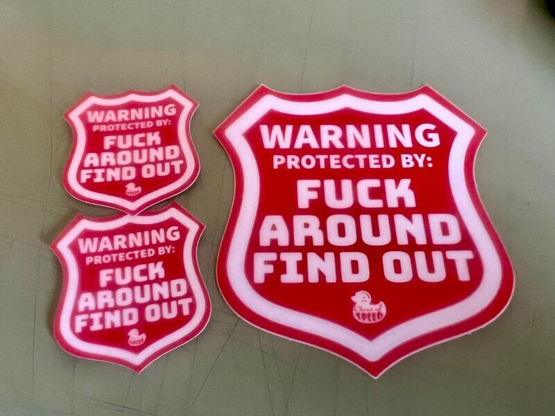 The Home Security System Stickers