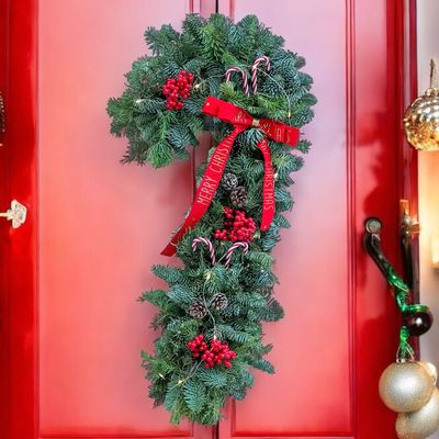 Candy Cane Wreath (Fresh)