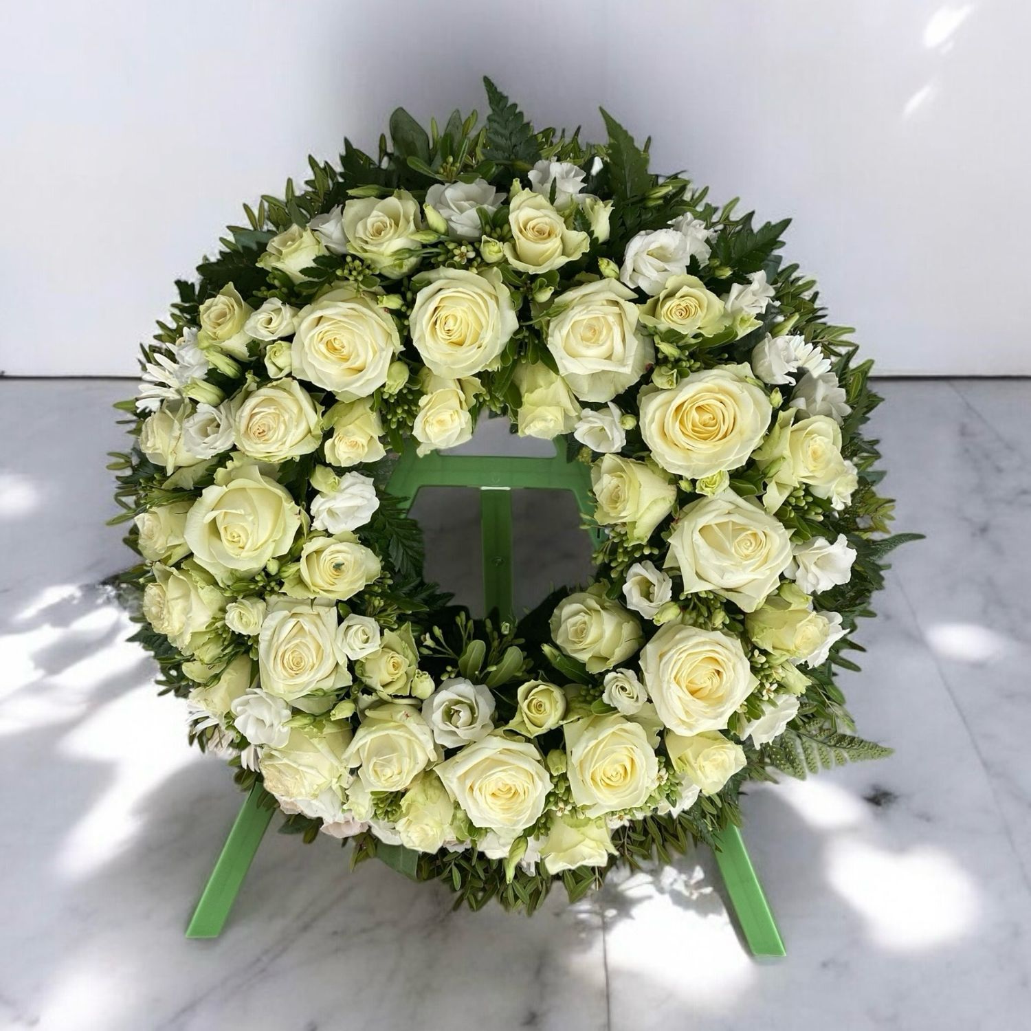 Premium Flower Wreath With Stand
