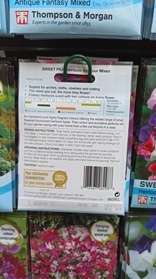 Sweet Pea Heirloom Bicolor Mixed