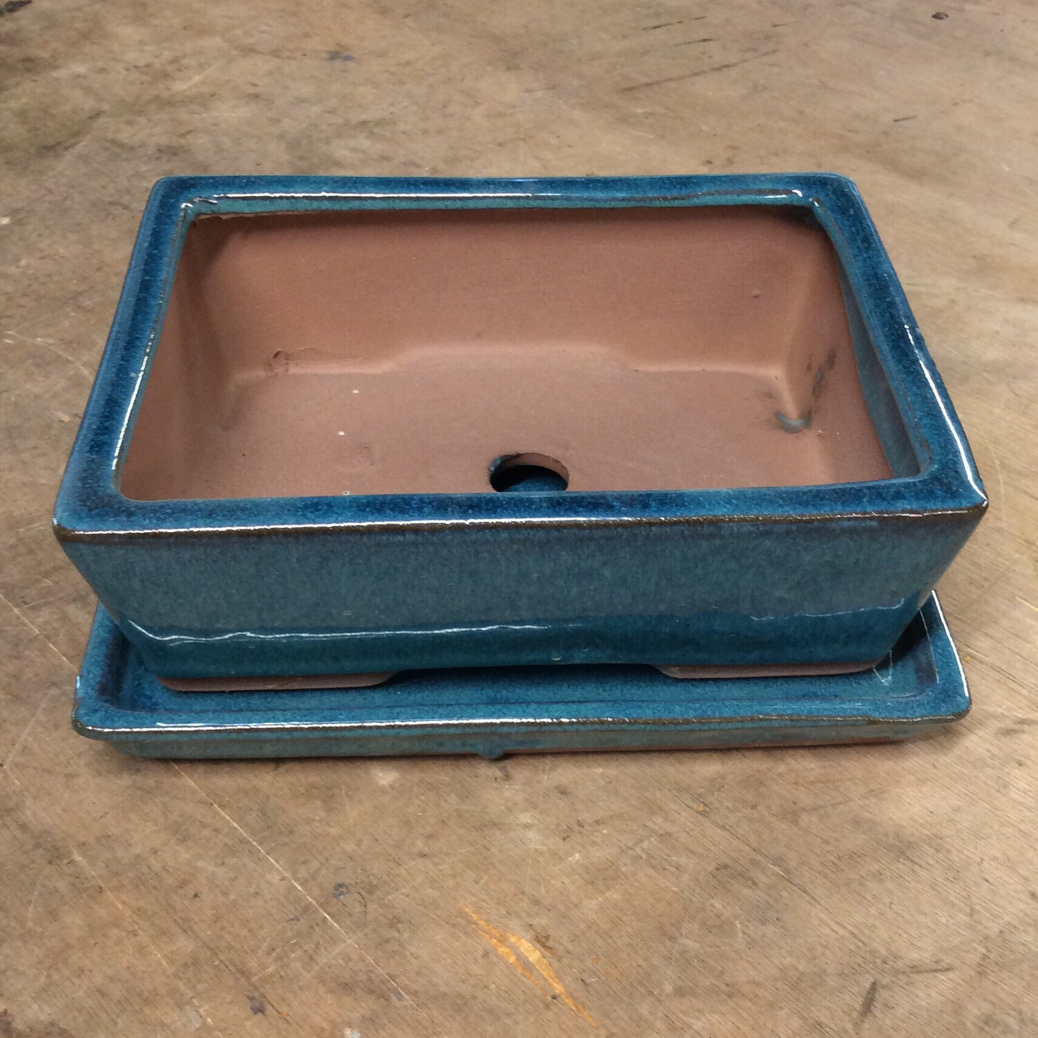 Bonsai Ceramic Pot For Indoors With Saucer