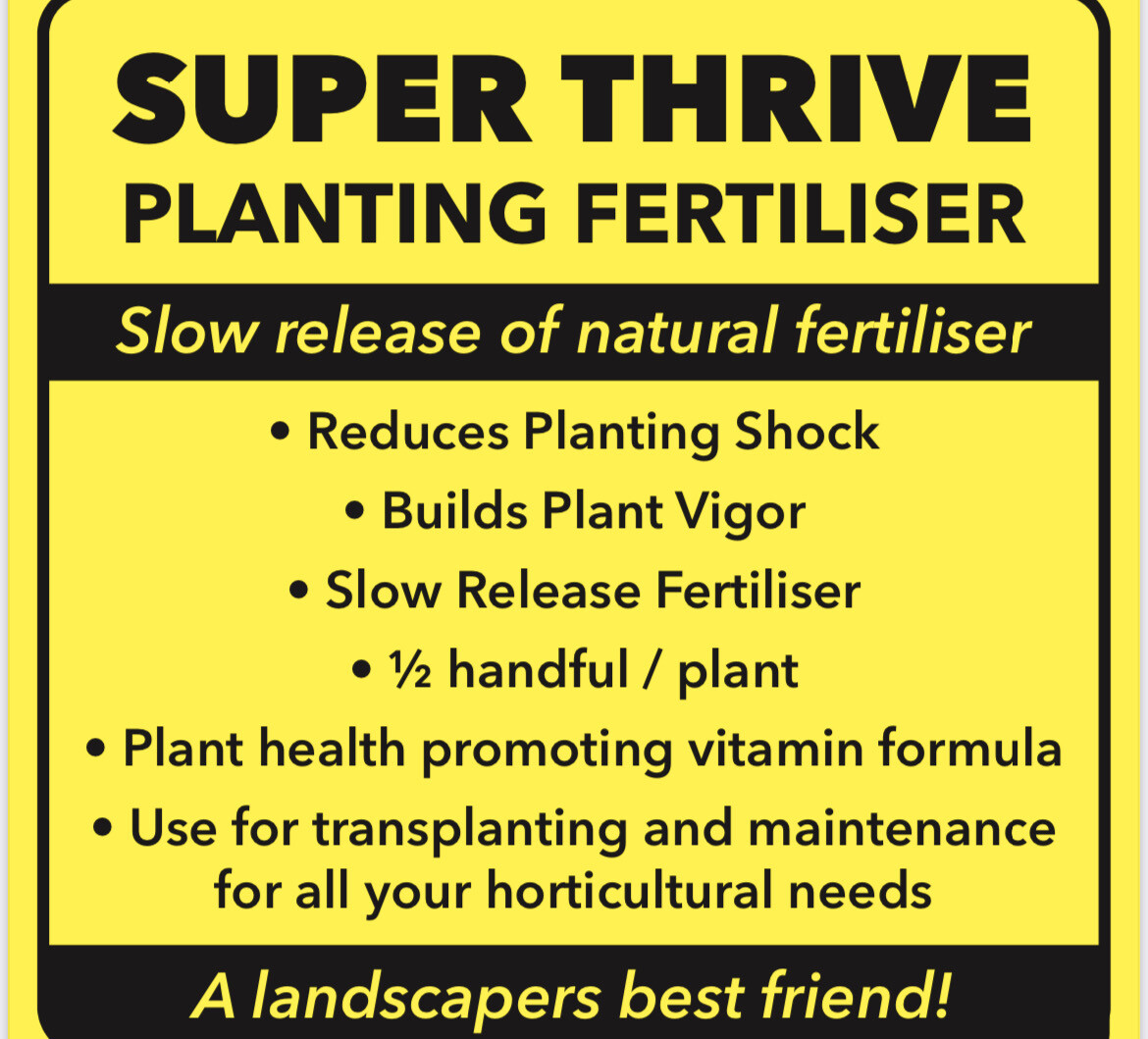 10kg Superthrive Super Thrive Planting Fertiliser, essential fertiliser when planting In open beds and borders..slowly released organic fertiliser. Reduces transplanting shock