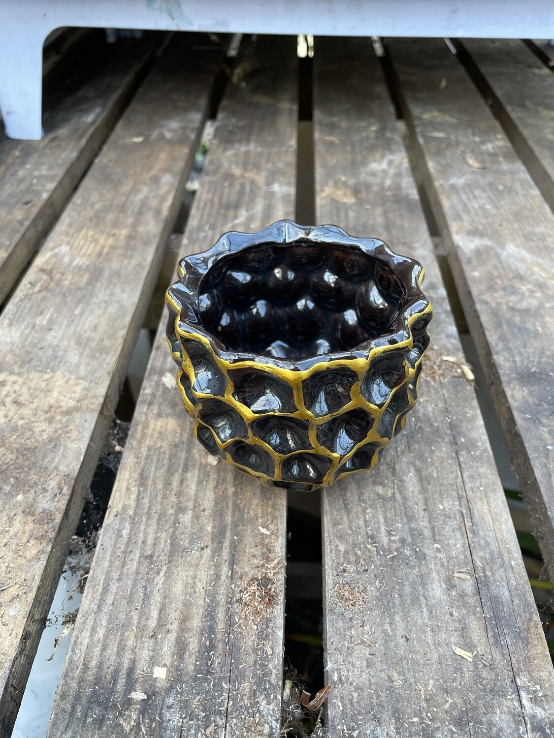 Small Black Gold Pot