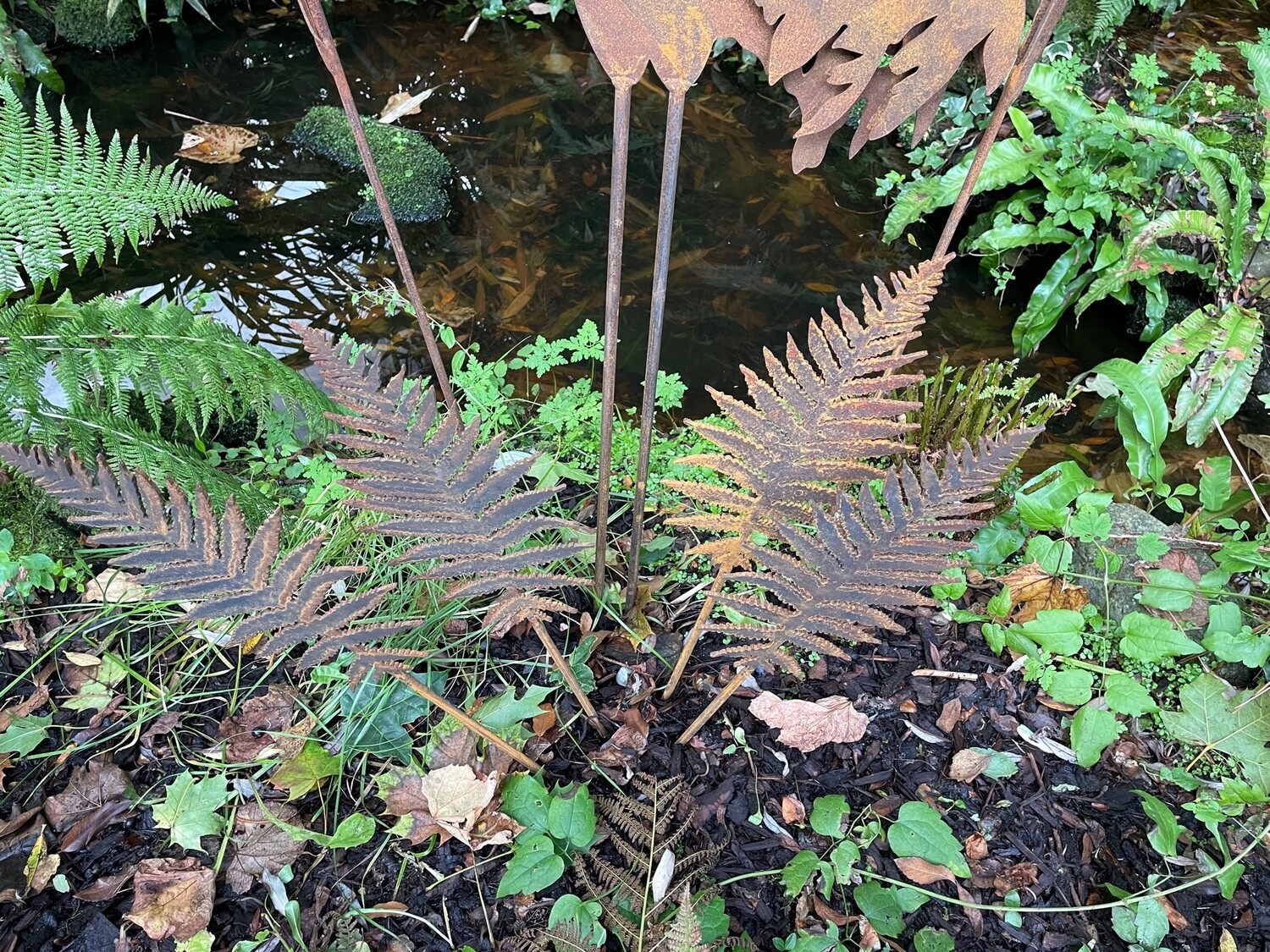 Decorative Steel Fern 19cm X30cm X 80cm height