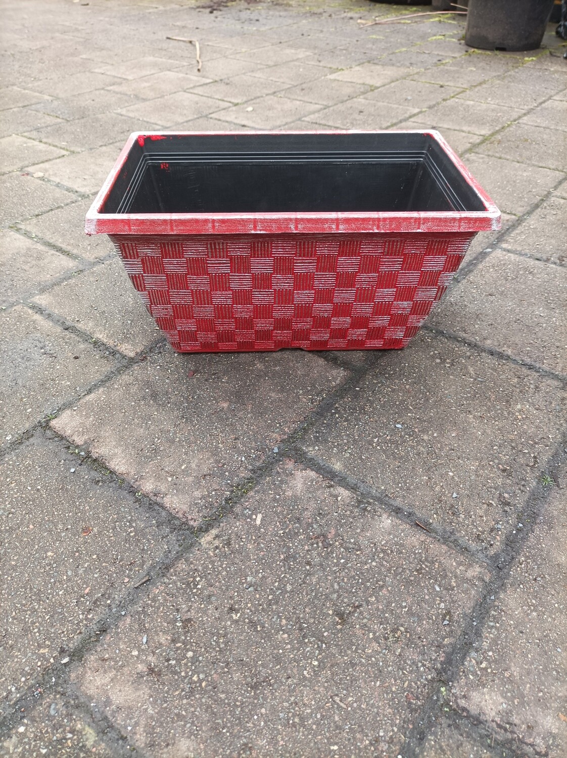 Weave Window Box - Vintage Red - 30cm x 25cm