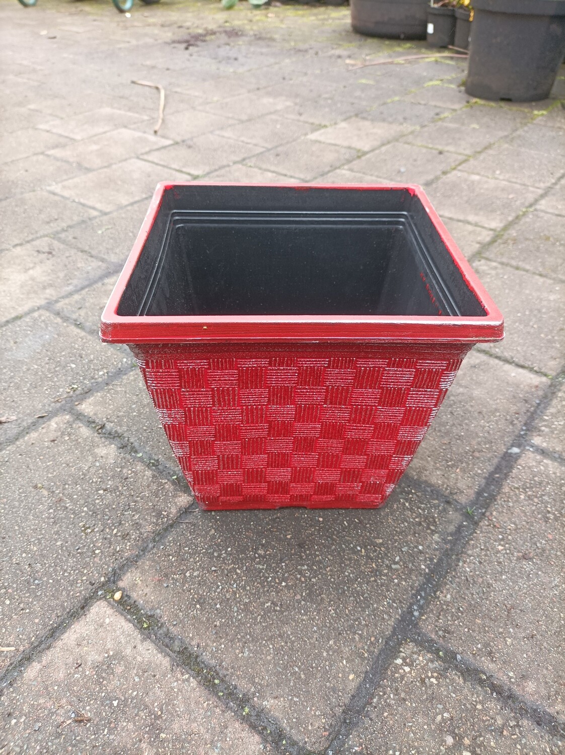 Weave Square - Vintage Red - 22cm x 20cm