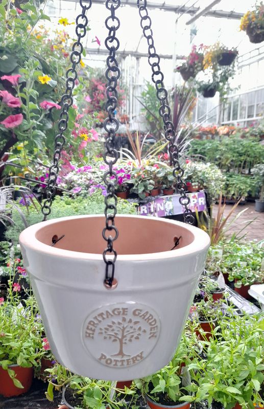 Heritage Garden Ceramic Hanging Pots (Medium)