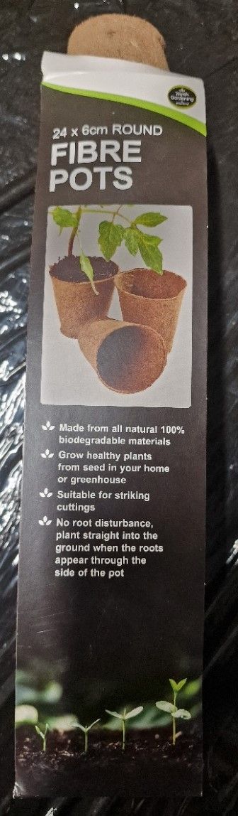 Round Fiber Pots 24x6cm