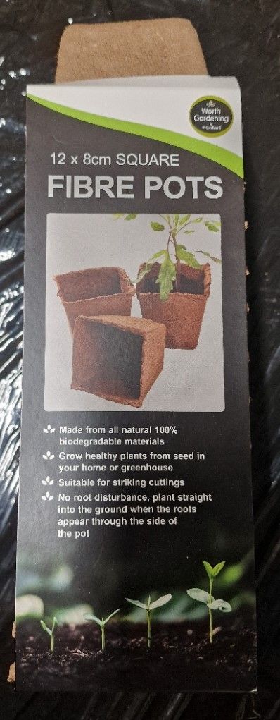 Square Fibre pots