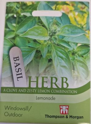 HERB- Basil- ''Lemonade'' a clove &amp; zesty Lemon combination