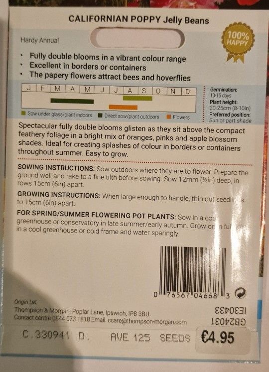 Californian Poppy - Jelly Beans